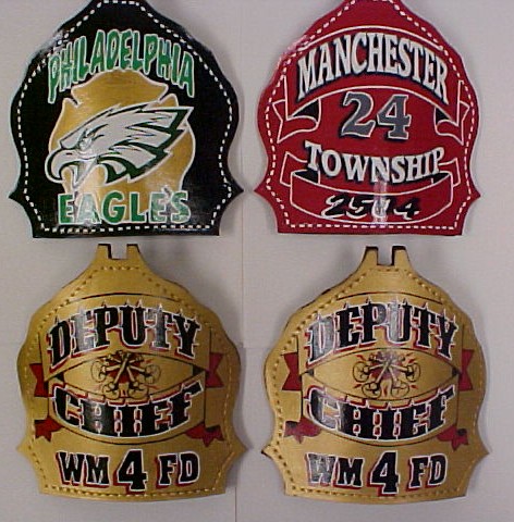 Custom Fire Helmet Fronts